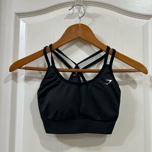 gymshark sports bra black